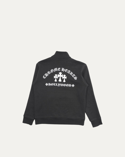 Embroidered Quarter Zip Sweatshirt