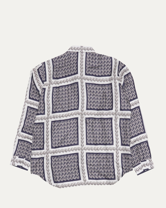 Silk Oblique Monogram Shirt