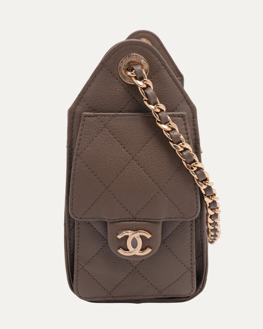 Caviar Leather Quilted Mini 25 Hobo Bag