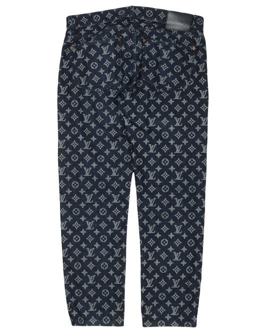 Indigo Monogram Jeans