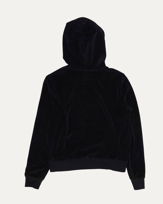 Velour Logo Hoodie