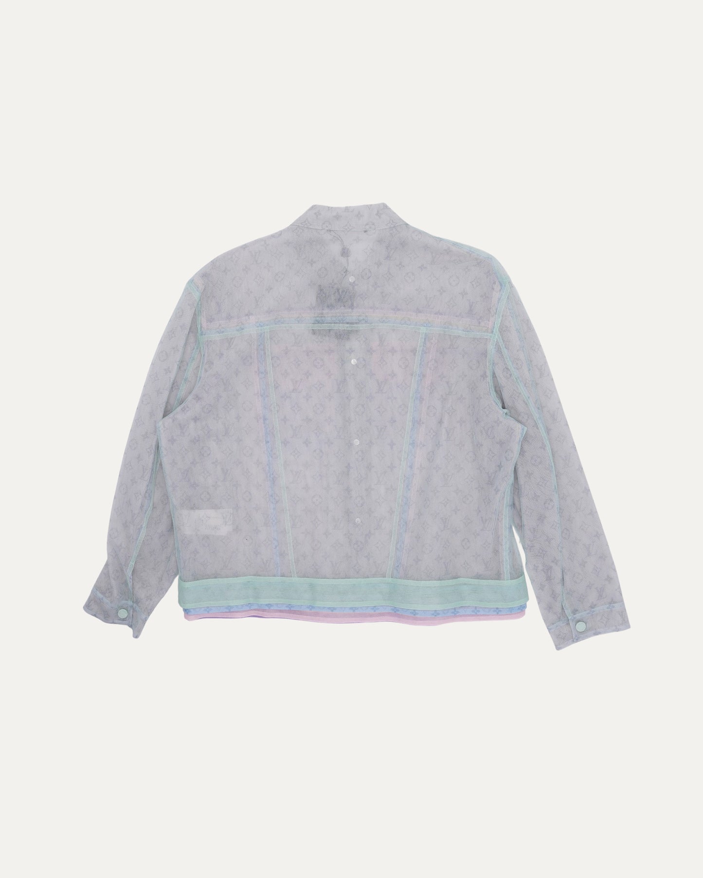 Multicolor Monogram Tulle Trucker Jacket