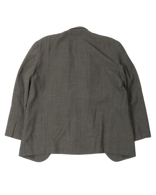 Buttonless Striped Blazer