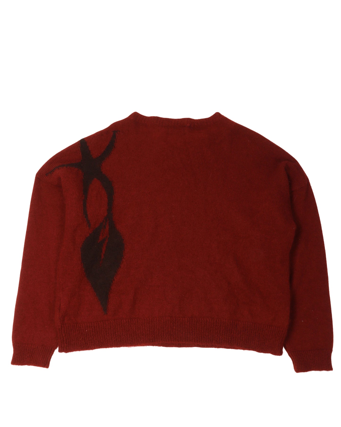 AW22 Intarsia-Knit Mohair Sweater