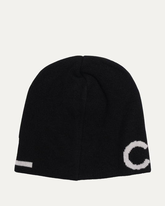 Cashmere-Wool Blend CC Knit Beanie