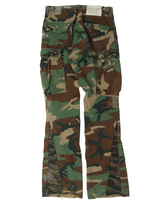 La Flare Camo Cargo pants