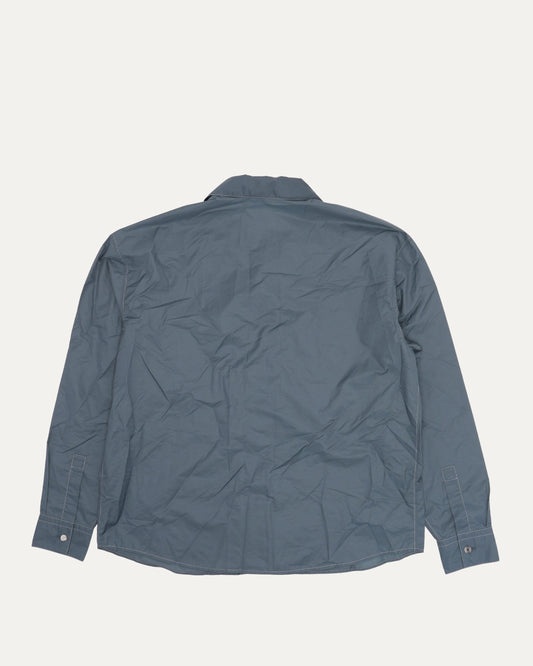 Cotton Blend Contrast Stitch Shirt