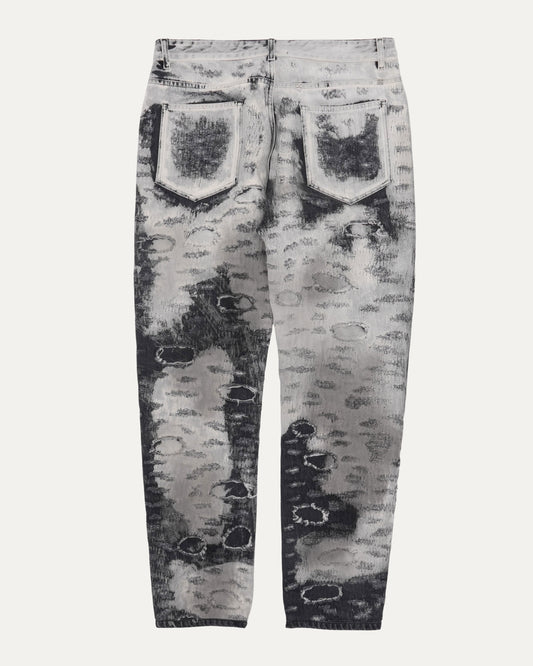Distressed Bleached Jeans