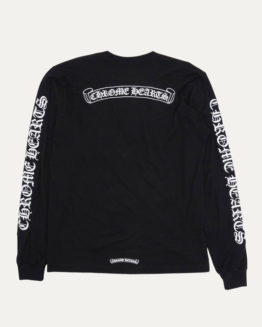 Scroll Logo Long Sleeve Pocket T-Shirt