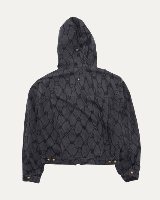 Chainlink Hooded Denim Jacket