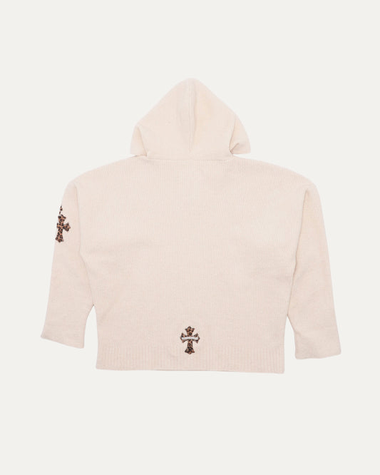 Cross Patch Hooded Sweater