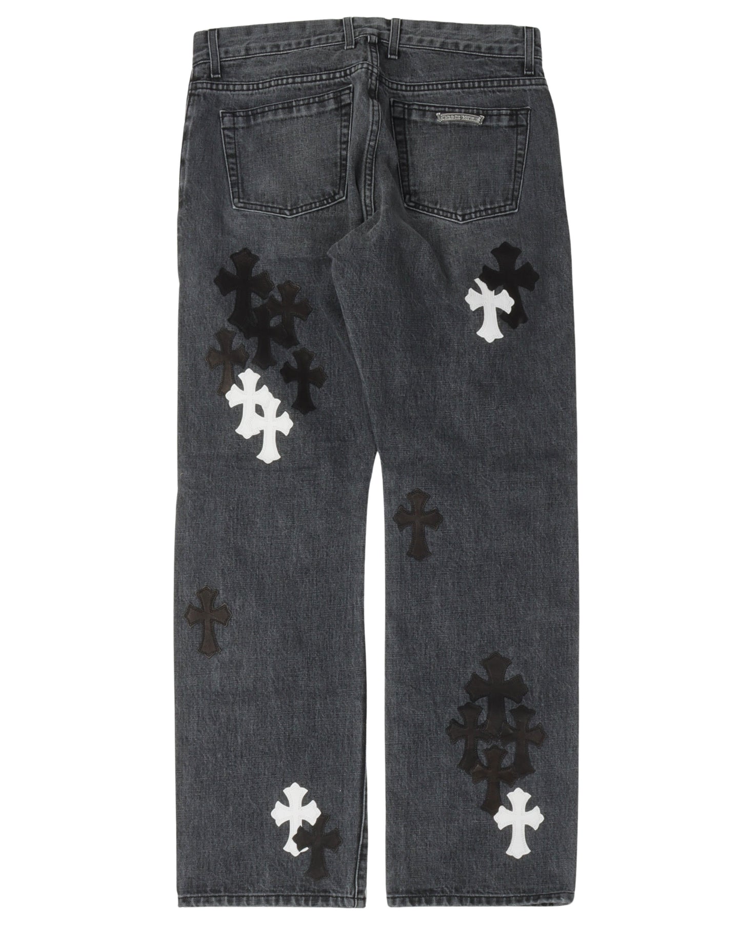 Fleur-Knee Cross Patch Jeans