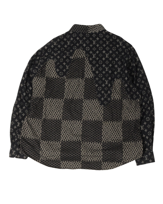 Nigo MNGM Waves Giant Damier Flannel Shirt