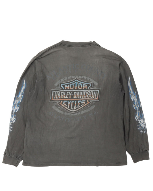 Harley Davidson Metallic Logo Long Sleeve T-Shirt