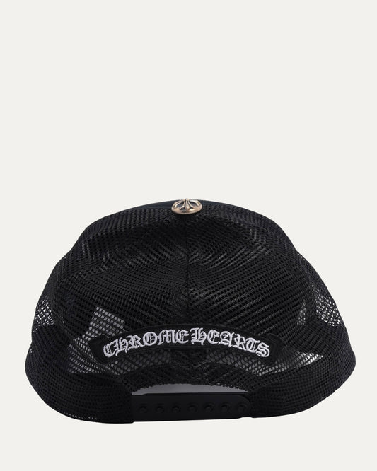 Pony Hair Cemetery Cross Patch Trucker Hat