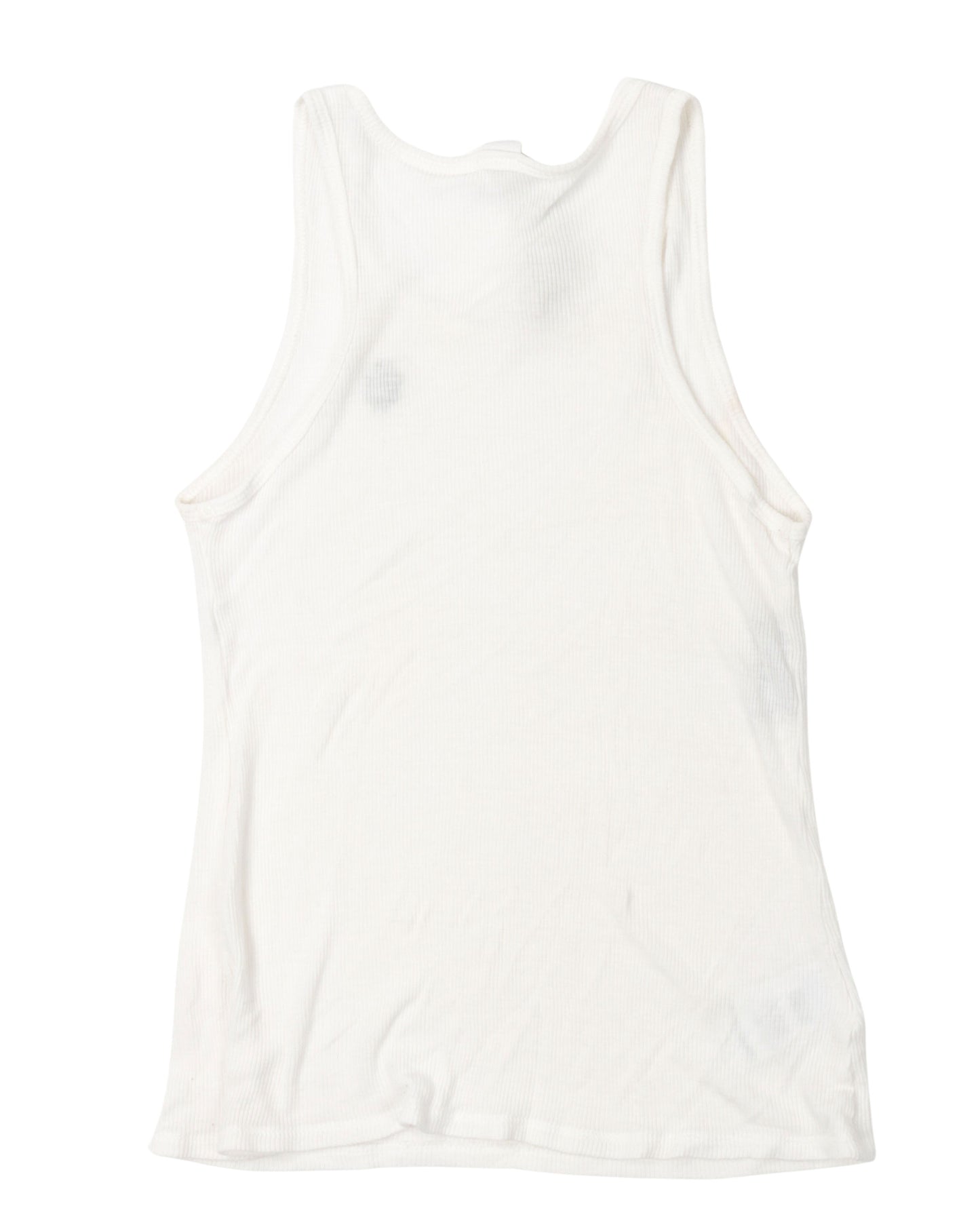 Cropped Eyechart & Dagger Logo Tank Top