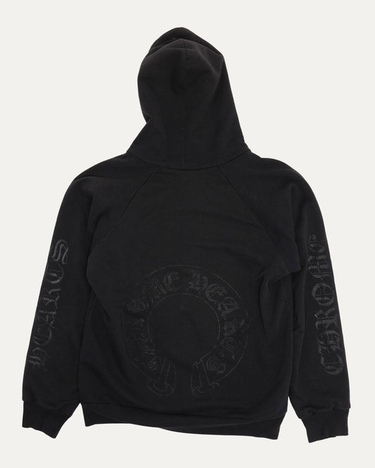 Vintage Tonal Horseshoe Logo Zip Up Hoodie