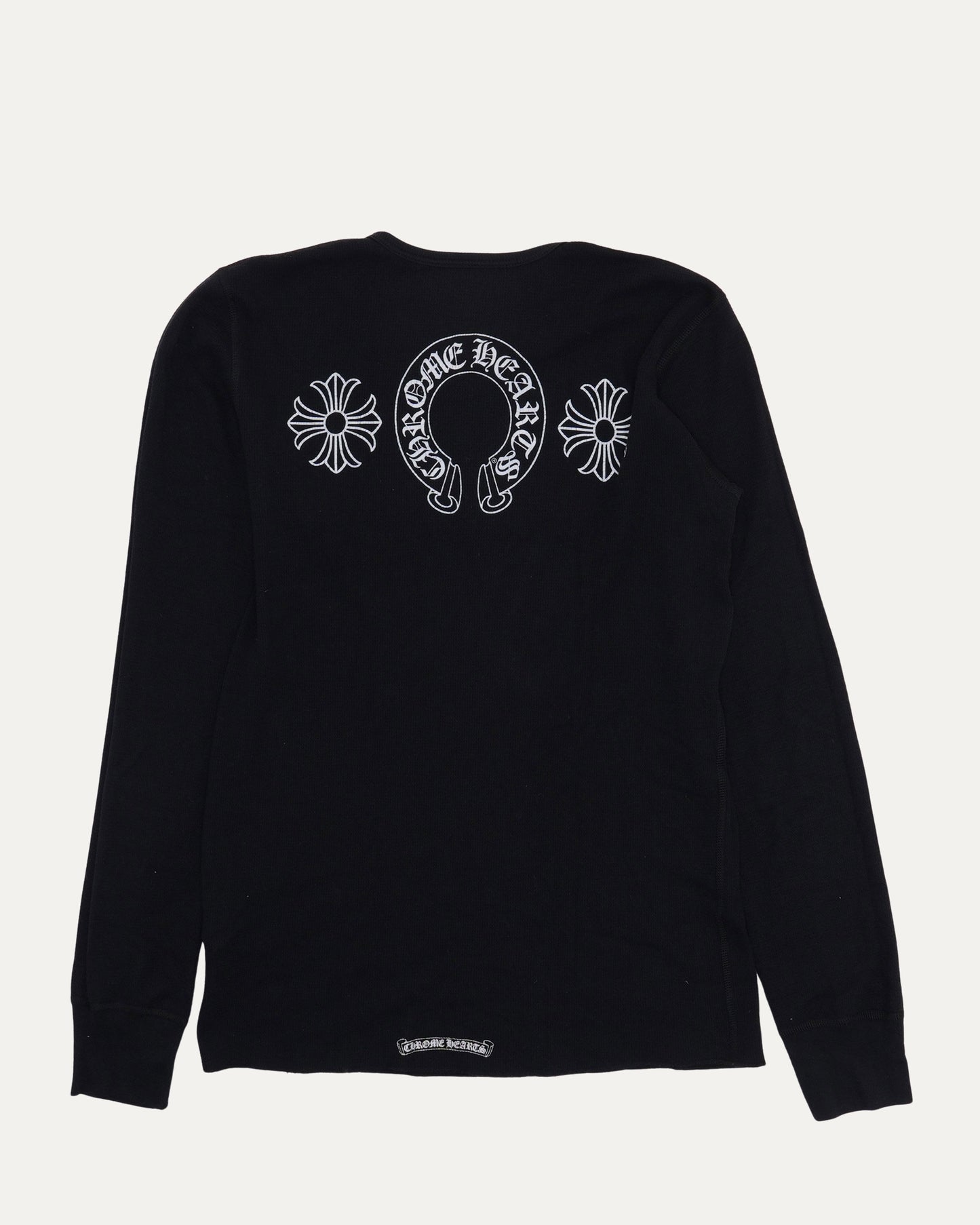 Horseshoe Embroidered Thermal Long Sleeve T-Shirt