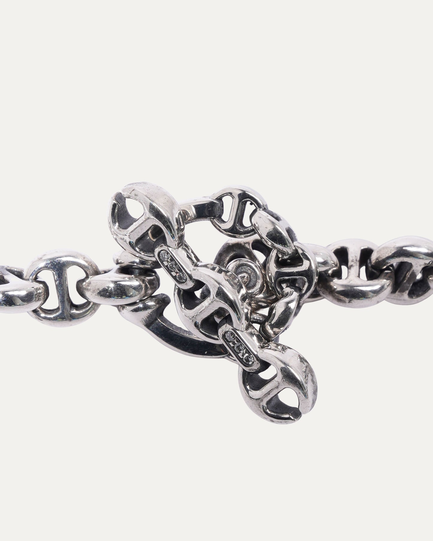 5MM Open-Link Necklace with Diamonds