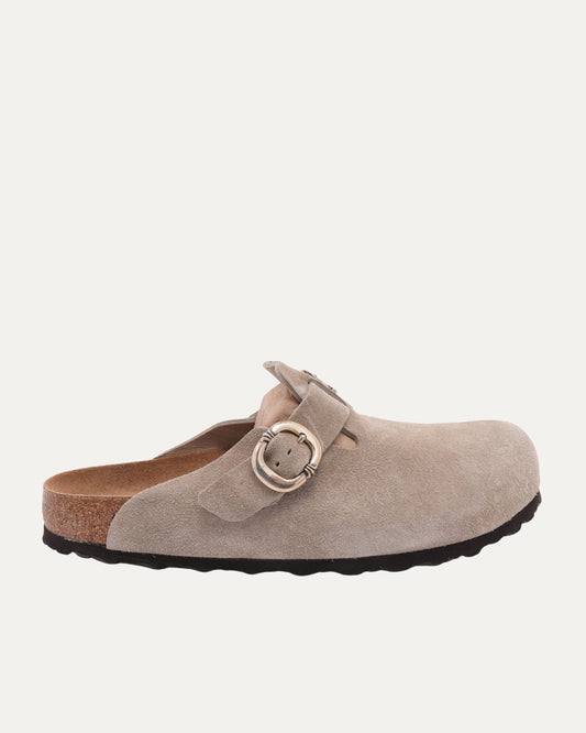 Dagger Embellished Birkenstock Boston Suede Mule