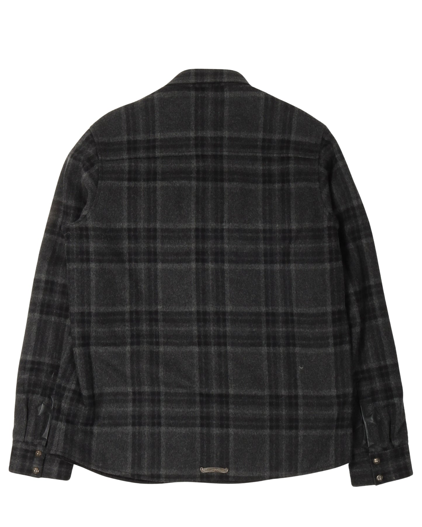 Cross Patch Padded Wool Flannel Shirt