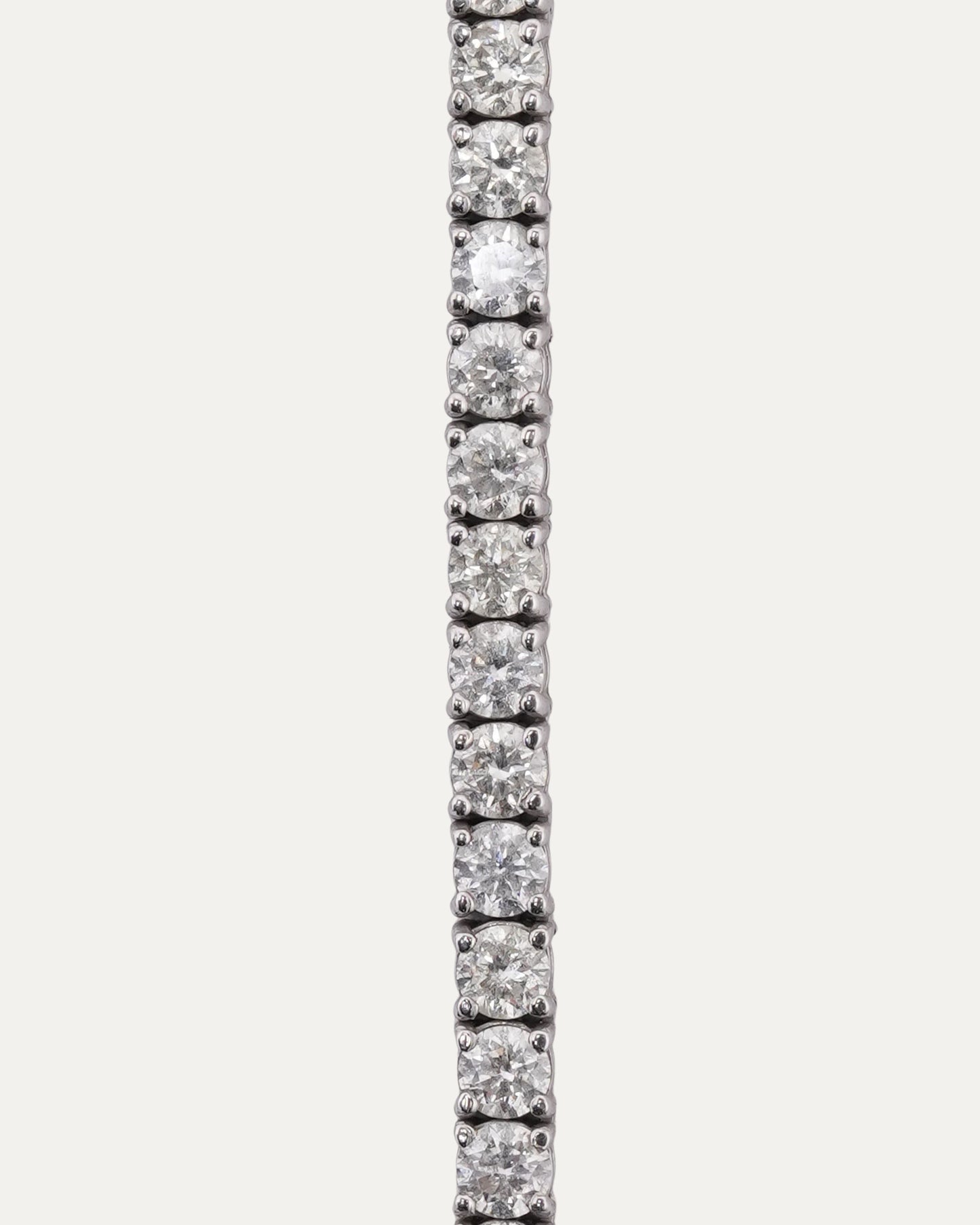 Invisible Setting Natural Diamond Tennis Chain Necklace