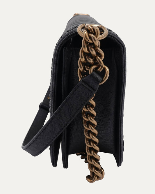 Quilted Leather Boy Bag