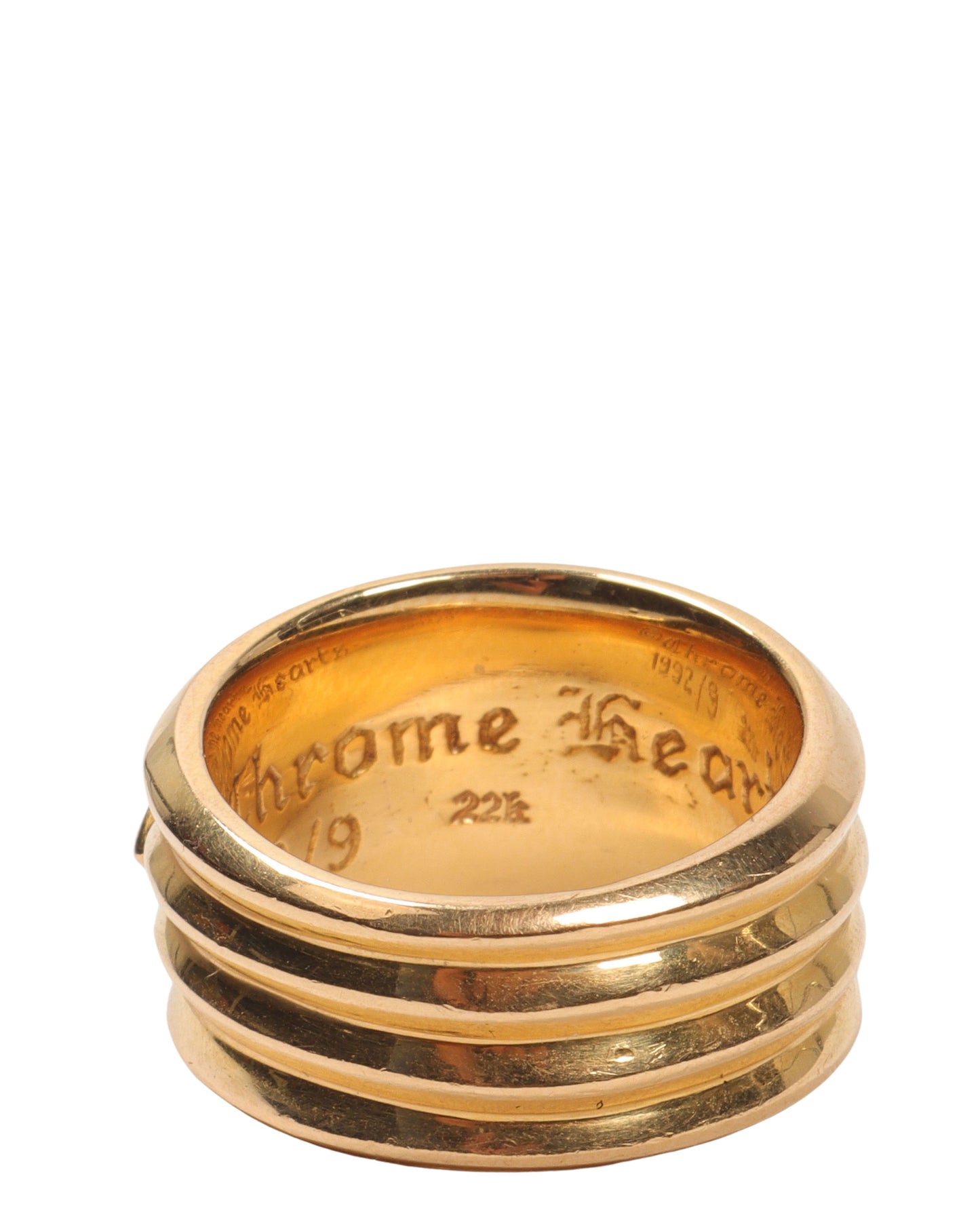 22k Gold Diamond Dagger Ring