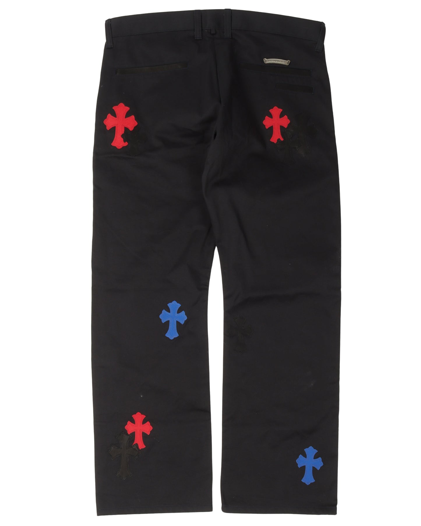 Multicolor Cross Patch Chino Pants
