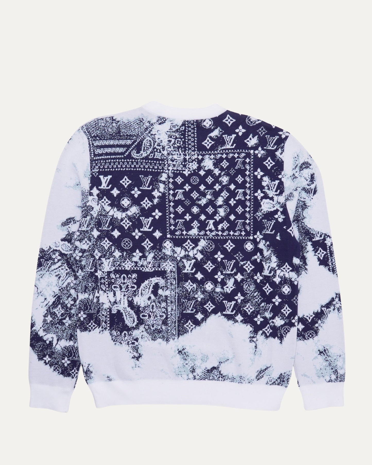 Bandana Monogram Intarsia Knit Sweater