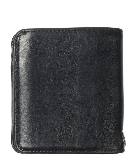 Leather Cross Patch Bifold Patch Wallet