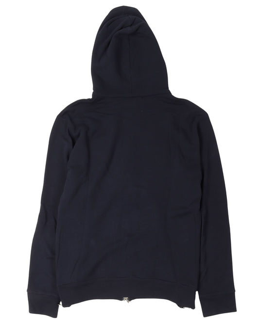 Crest Logo Zip Up Hoodie