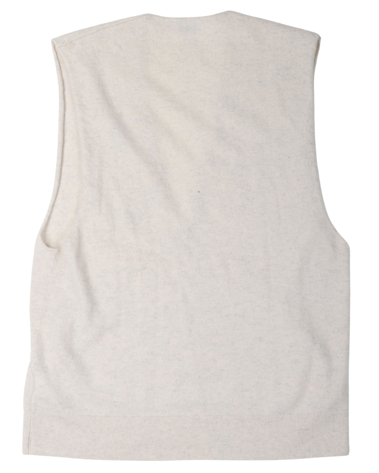 Deep Neck Cashmere Sweater Vest