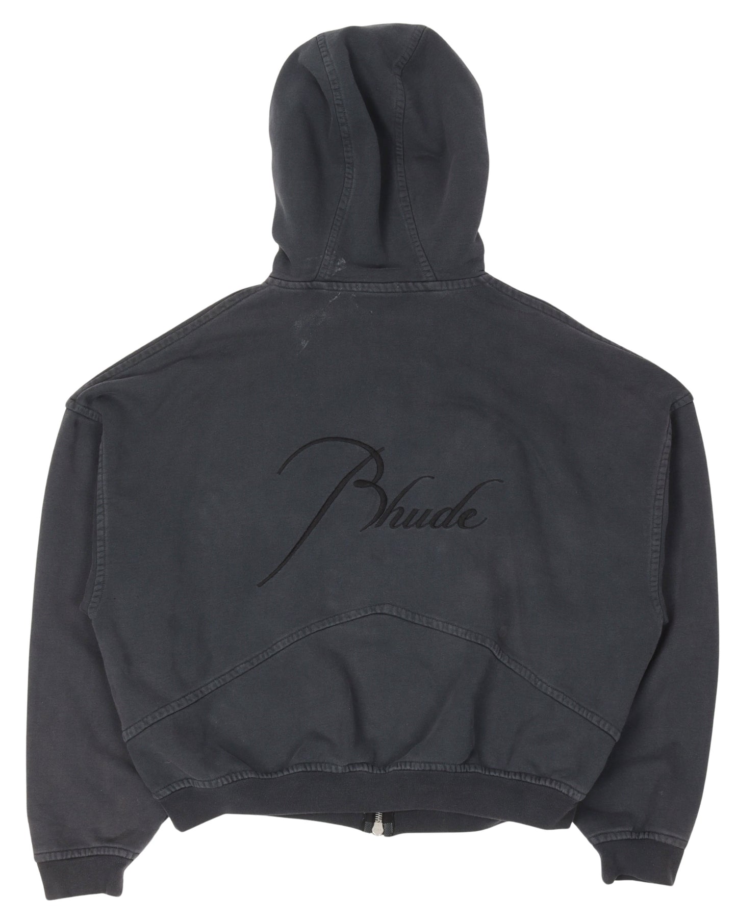 Oversized Fade Zip-Up Hoodie