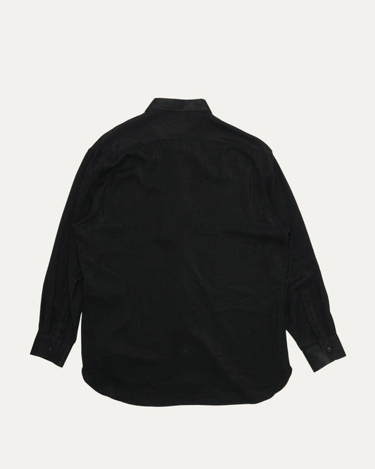 Hidden Placket Silk Blend Shirt