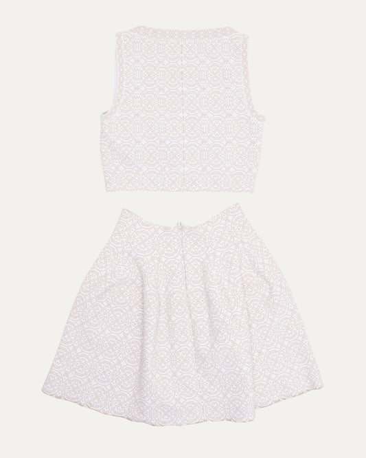 Lurex Jacquard Knit Set