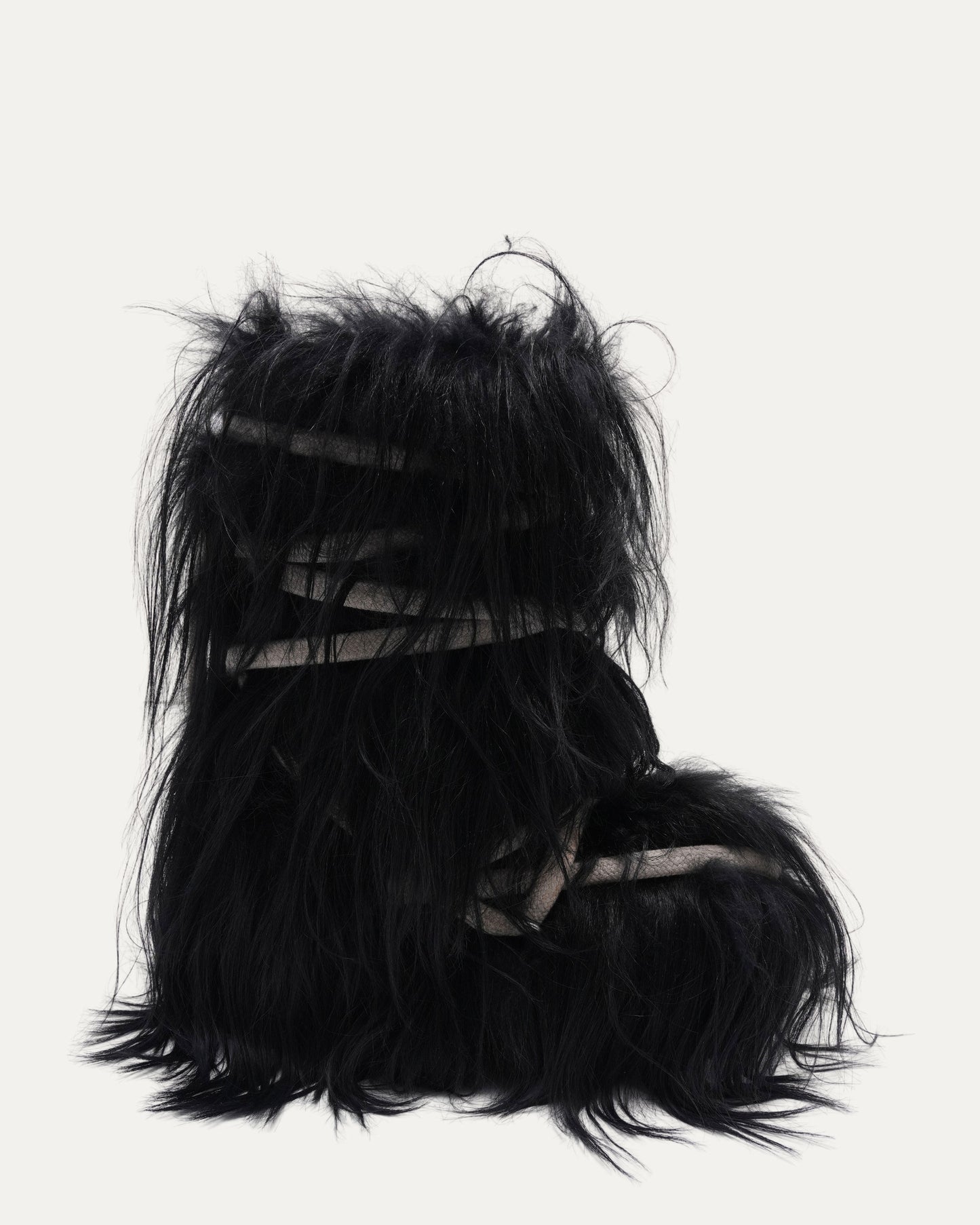 Lace Up Fur Boots