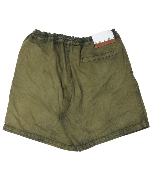Denim Dyed Shorts