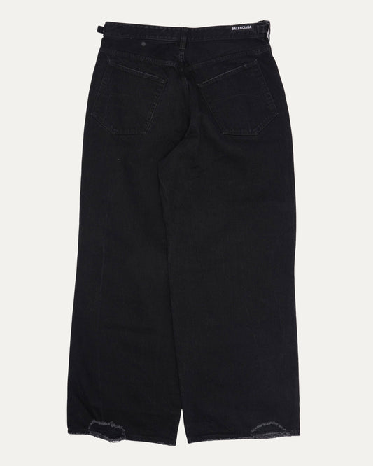 Paneled Cargo Jeans