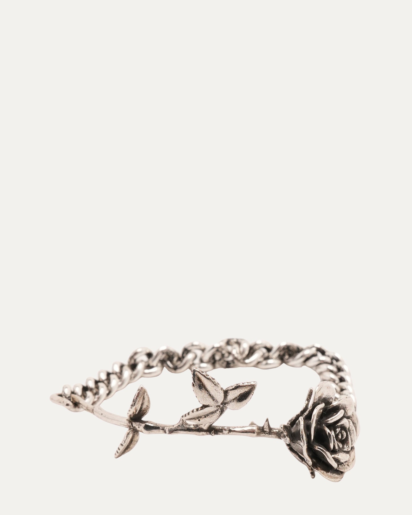 Rose and Chain Bracelet