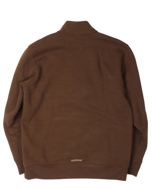 Embroidered Quarter-Zip Sweatshirt