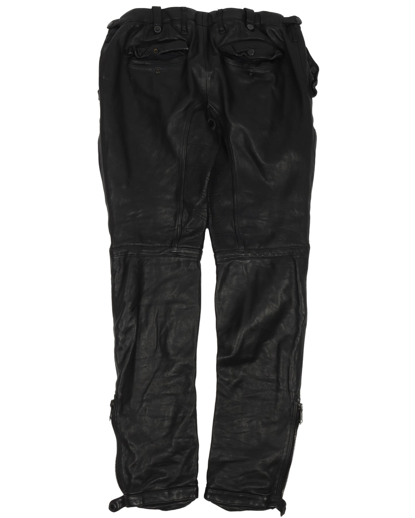 Leather Biker Pants