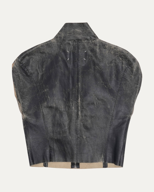 Leather Zip Up Top