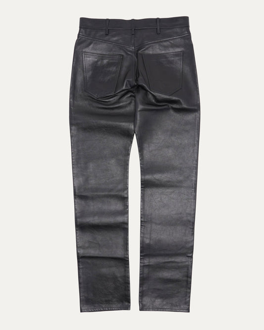 Calf Leather Pants