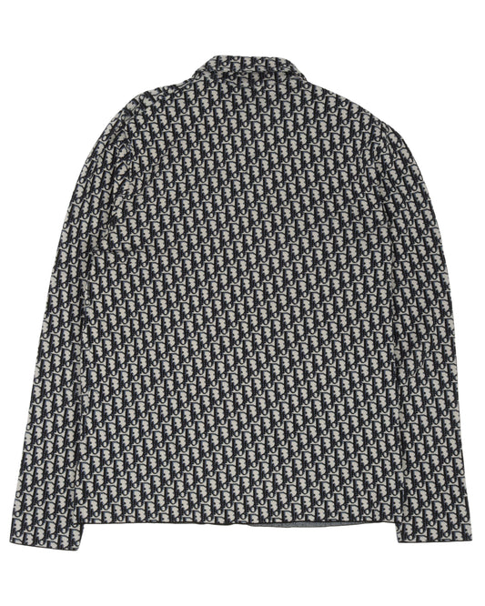 Oblique Monogram Zip Up Shirt