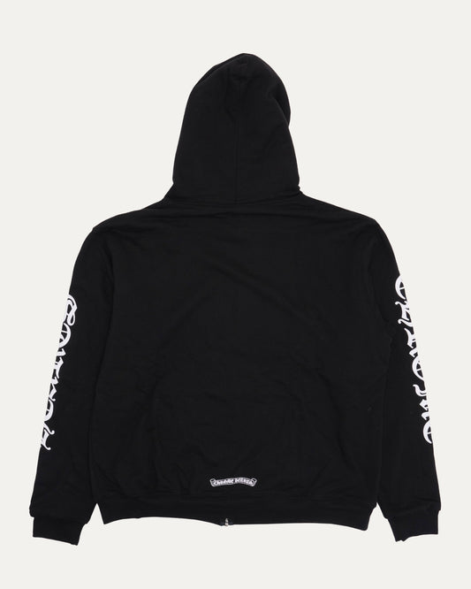 Vertical Logo Thermal Lined Zip Up Hoodie