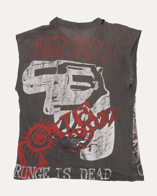 Nirvana Grunge is Dead Cut Off T-Shirt