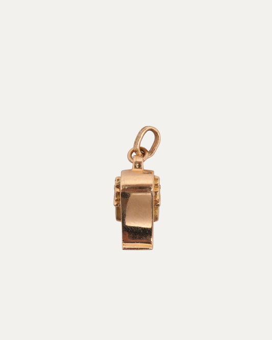 Gold Whistle Pendant