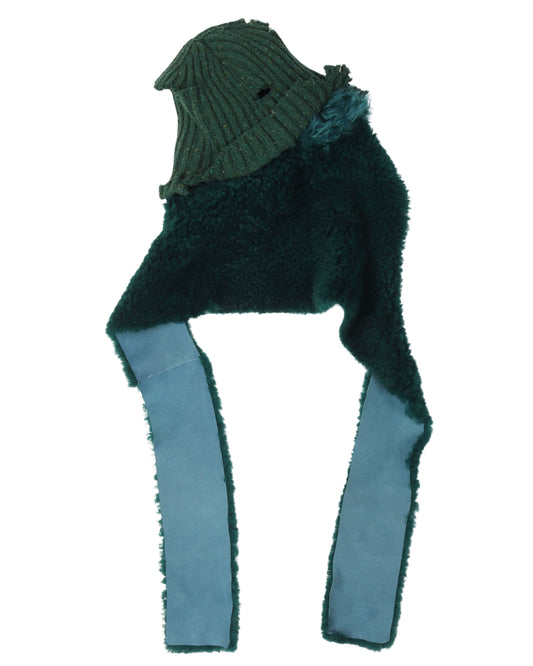 Mohair Double Scarf Hat