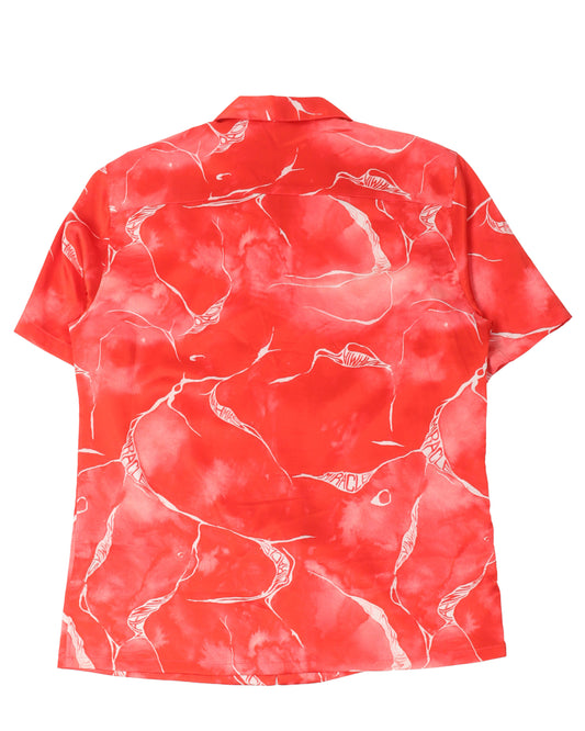 Miracle Tie Dye Silk Button Down Shirt